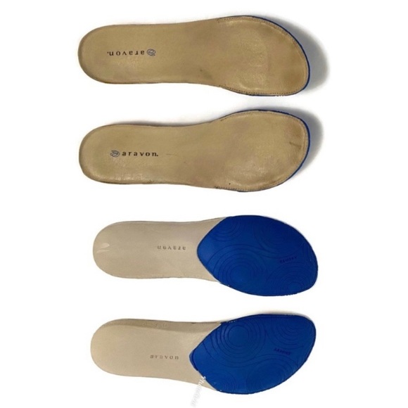 Aravon Mara Etched Leather Wedge Loafers - Picture 7 of 8